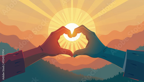 international day peace promotes godly silhouette salvation helping hands