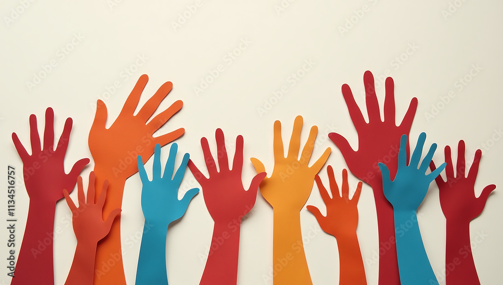 realistic paper cut illustrations hands promote community help diversity volunteers various causes unique aesthetic realistic paper cut illustrations hands promote community help diversity volunteers various causes unique aesthetic