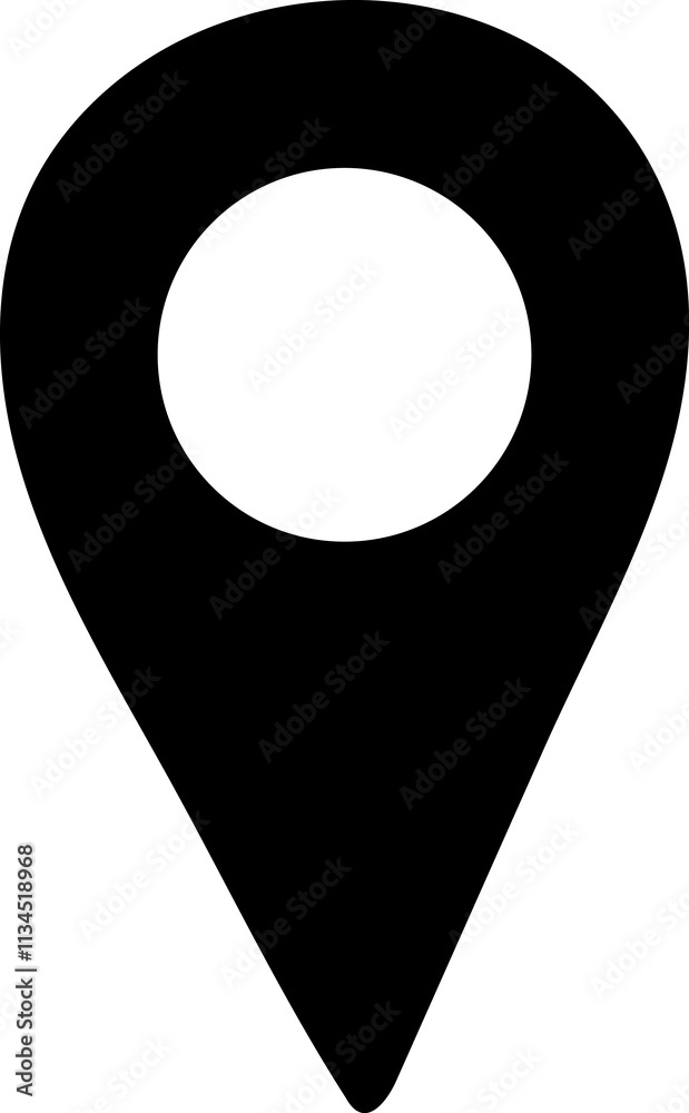 Location or map pin icon symbol. vector illustration Location or map pin icon symbol. vector illustration