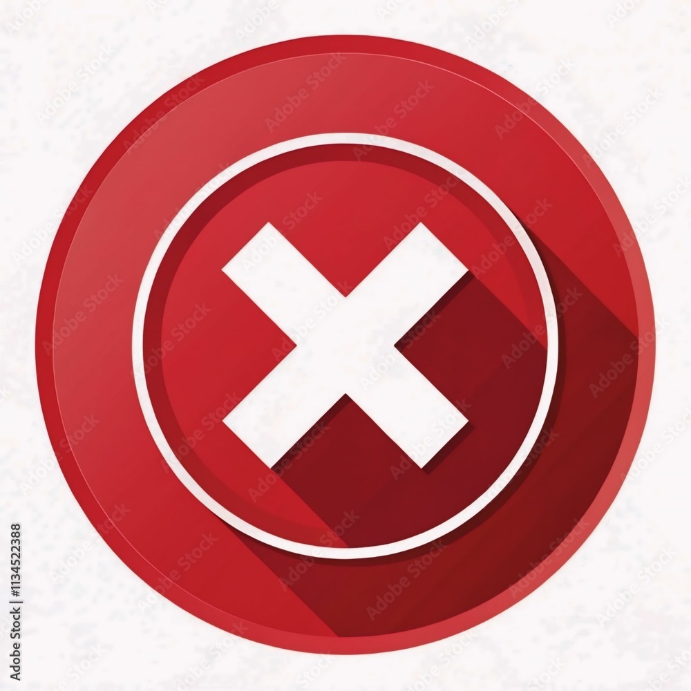 Obraz premium red cross icon