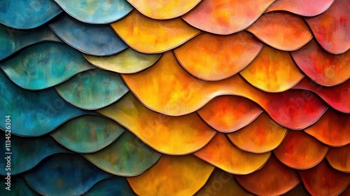 Vibrant waves of color intertwine to create a mesmerizing abstract artwork reflecting nature\'s beauty in an artistic form