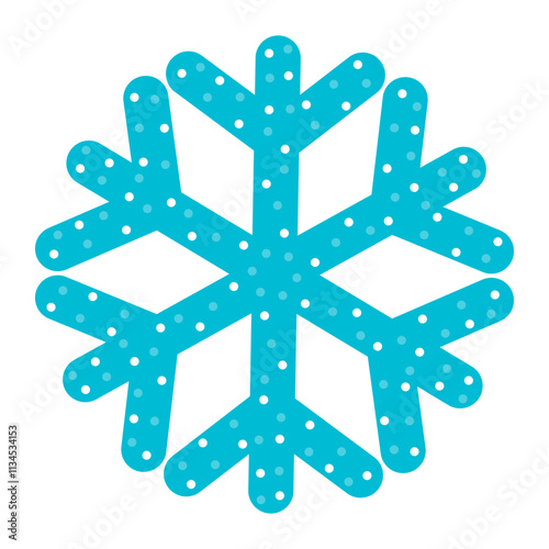 snowflake on a white background