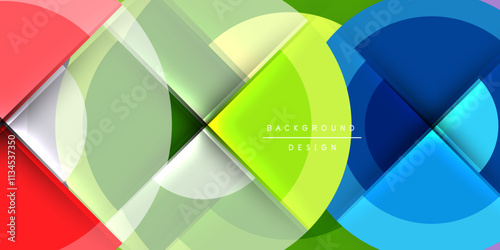 Techno circles and semi circles. Vector Illustration For Wallpaper, Banner, Background, Card, Book Illustration, landing page