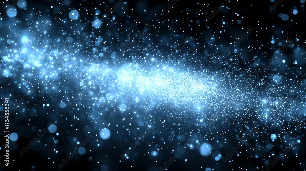 hyper realistic photo of Blue silver shimmering abstract energy particles background hyper realistic photo of Blue silver shimmering abstract energy particles background