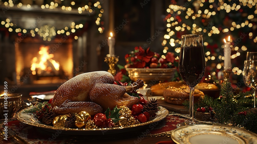 Christmas Dinner Feast in Ultra High Resolution Christmas Dinner Feast in Ultra High Resolution