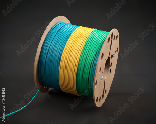  colorful wire spool photo