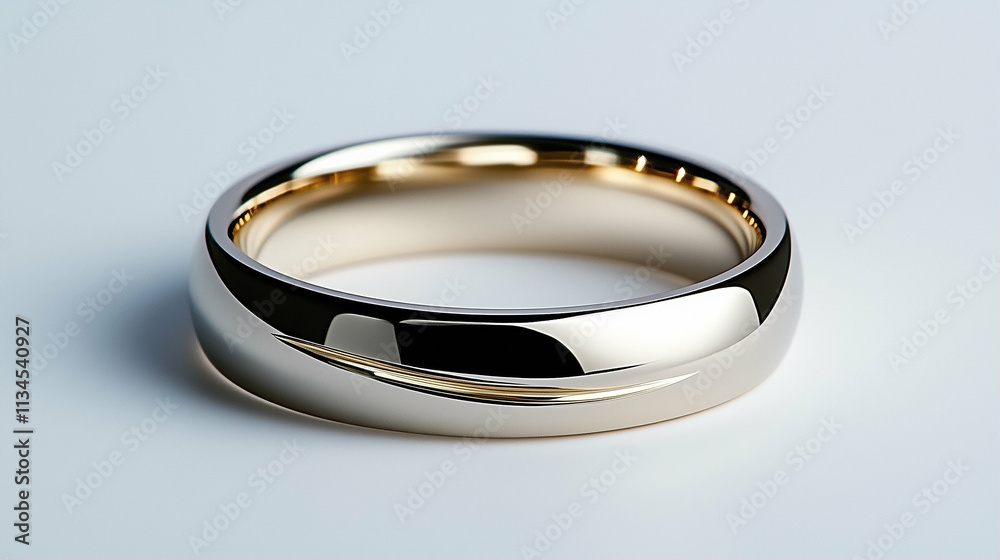 Gold wedding ring elegant design smooth finish classic style Gold wedding ring elegant design smooth finish classic style