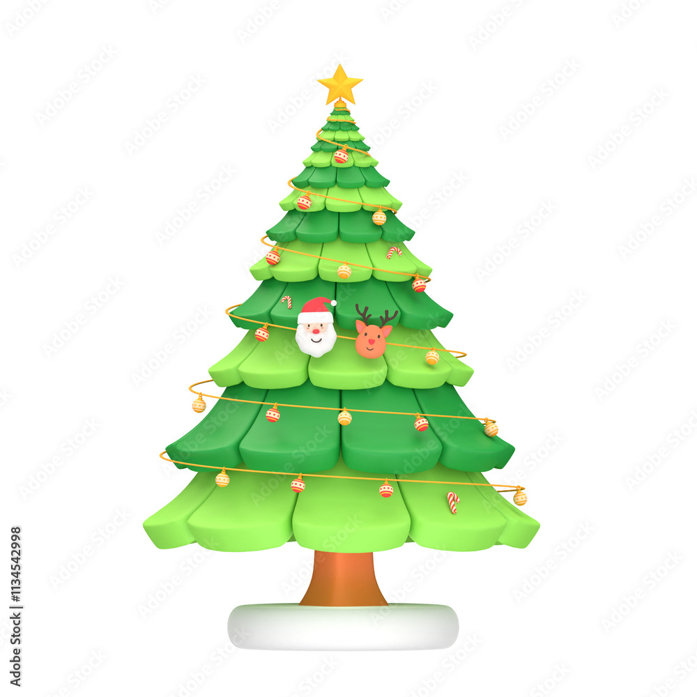 Fototapeta premium green christmas tree