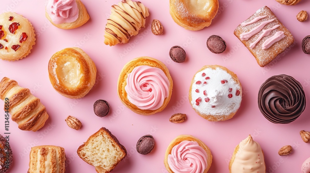 National Pastry Day Background Concept. Copy Space National Pastry Day Background Concept. Copy Space