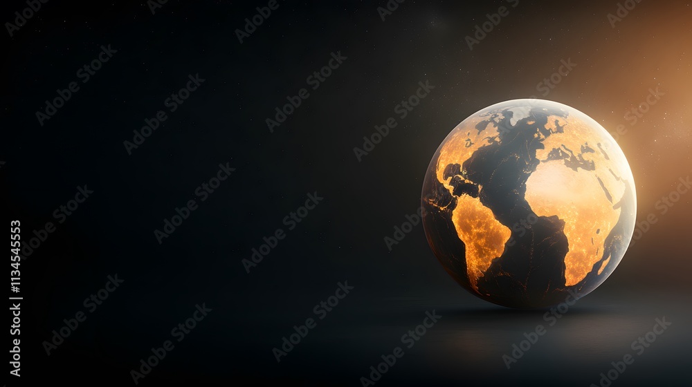 Earth and Sun alignment at perihelion point, vibrant solar energy depicted in a detailed space scene Earth and Sun alignment at perihelion point, vibrant solar energy depicted in a detailed space scene