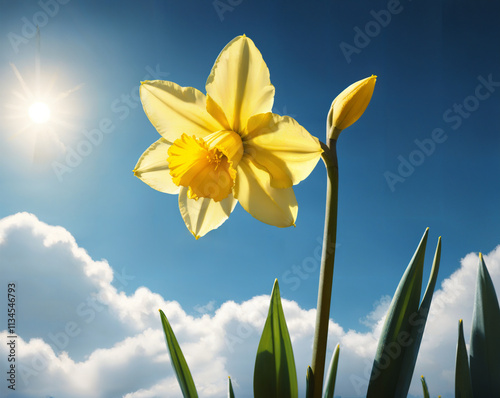  golden daffodil photo