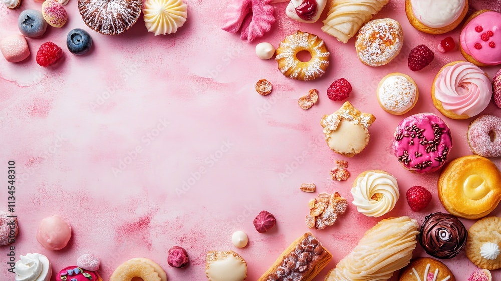 National Pastry Day Background Concept. Copy Space National Pastry Day Background Concept. Copy Space