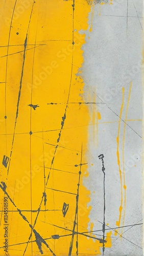 Yellow And Grey Abstract Texture 