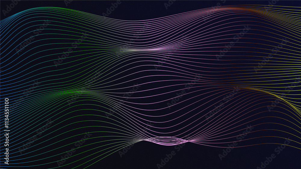 Gradient Color Sound Wave Line Curve On White Background Element For Theme Technology Futuristic Vector Gradient Color Sound Wave Line Curve On White Background Element For Theme Technology Futuristic Vector
