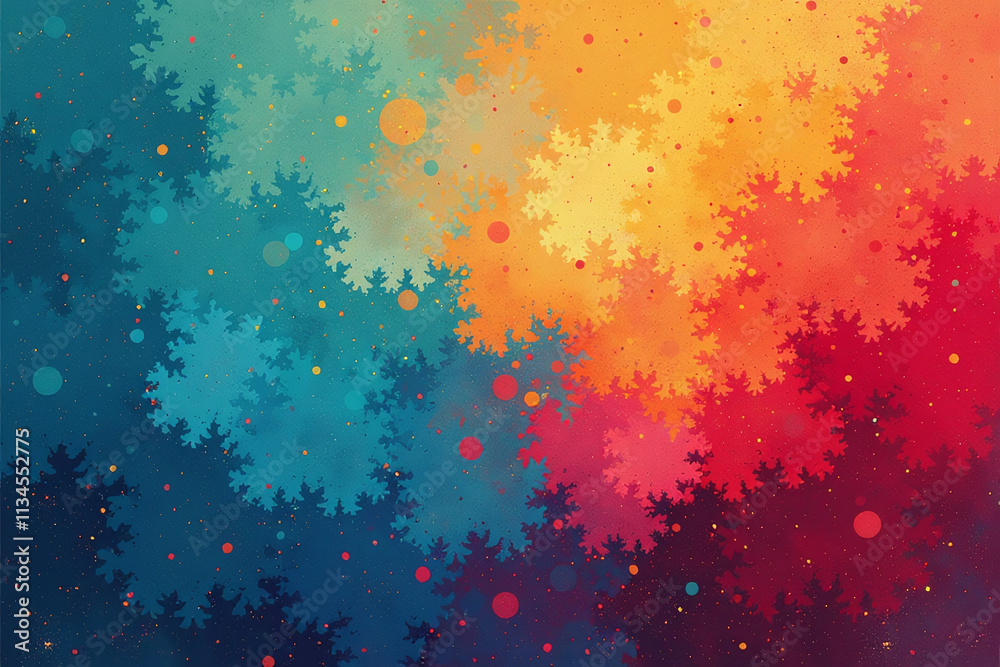 Obraz premium vibrant colored web header features textured design ample copy space colorful