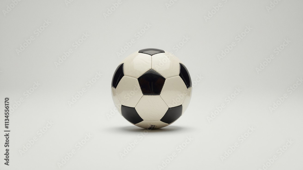 Obraz premium white soccer ball