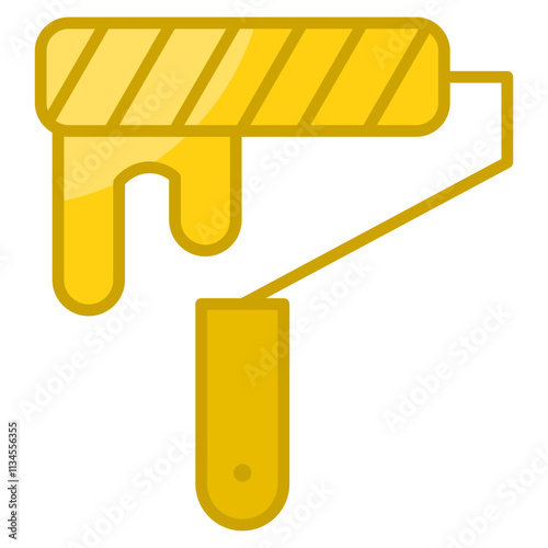 Paint Roller  Icon Element For Design