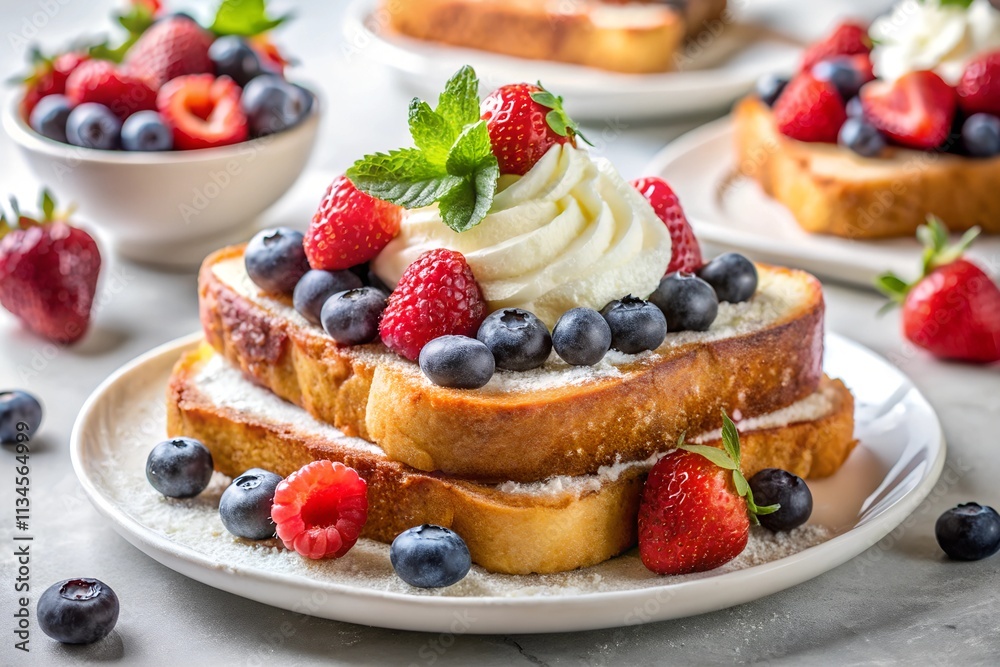 Fresh homemade food of berry Belgian waffles with honey, chocolate, strawberry, blueberry Fresh homemade food of berry Belgian waffles with honey, chocolate, strawberry, blueberry