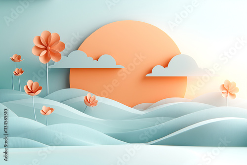landscape with clouds