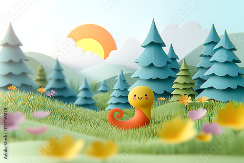 illustration of a snake，Chinese New Year Snake Illustration