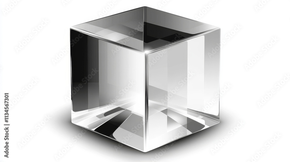 3d glass cube box vector isolated on transparent background. Crear black and white realistic geometric block with reflection. Glossy acrylic object design polygon set. Glassy futuristic art icon 3d glass cube box vector isolated on transparent background. Crear black and white realistic geometric block with reflection. Glossy acrylic object design polygon set. Glassy futuristic art icon