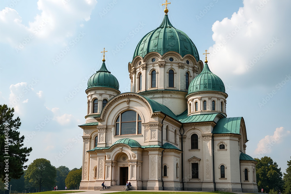 Fototapeta premium orthodox churches domes often feature intricate stone carvings ornate decorations various styles throughout history worldwide