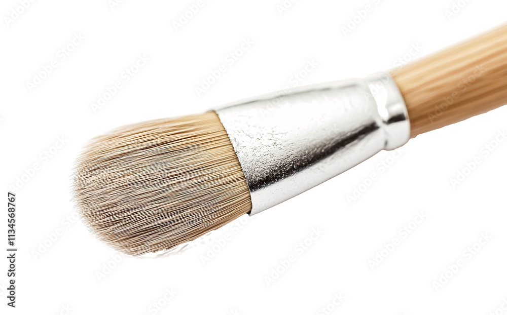Precision Brush Isolated on White Background for Artistic Use Precision Brush Isolated on White Background for Artistic Use