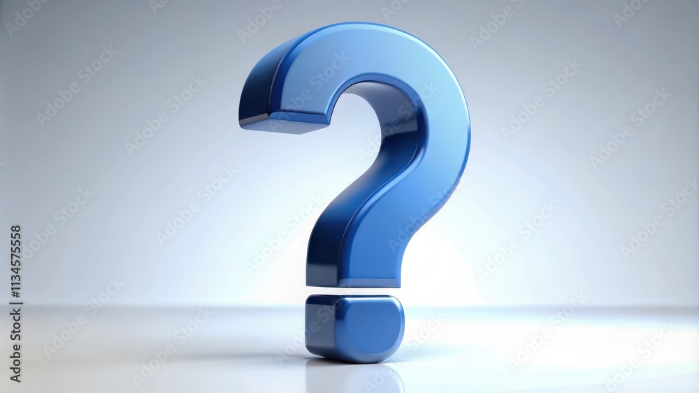 Blue render of a large question mark, question mark, blue,render,uncertainty, symbol, confusion, inquiry, doubt, confusion Blue render of a large question mark, question mark, blue,render,uncertainty, symbol, confusion, inquiry, doubt, confusion