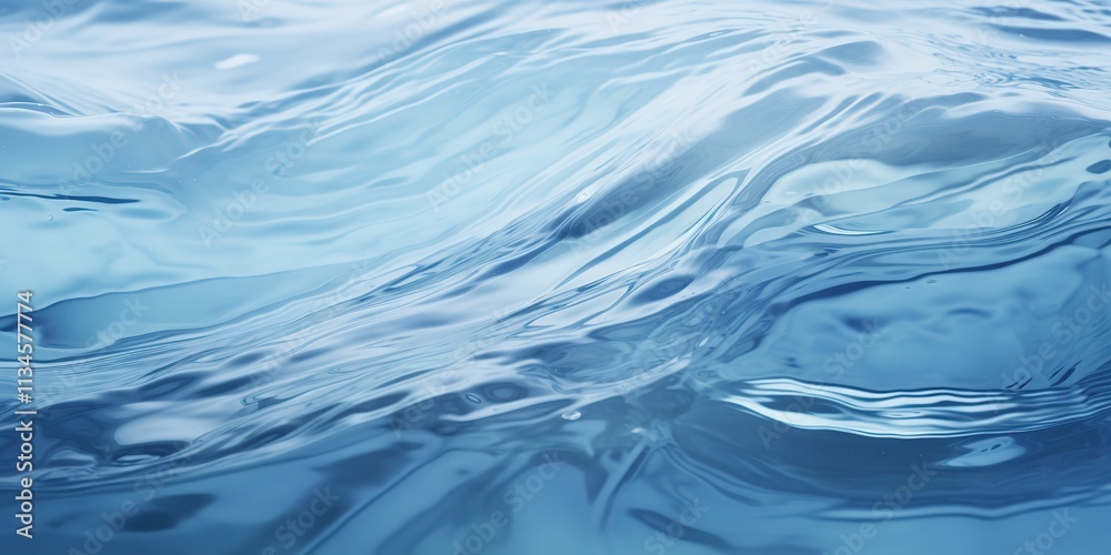A large body of water with a blue color A large body of water with a blue color