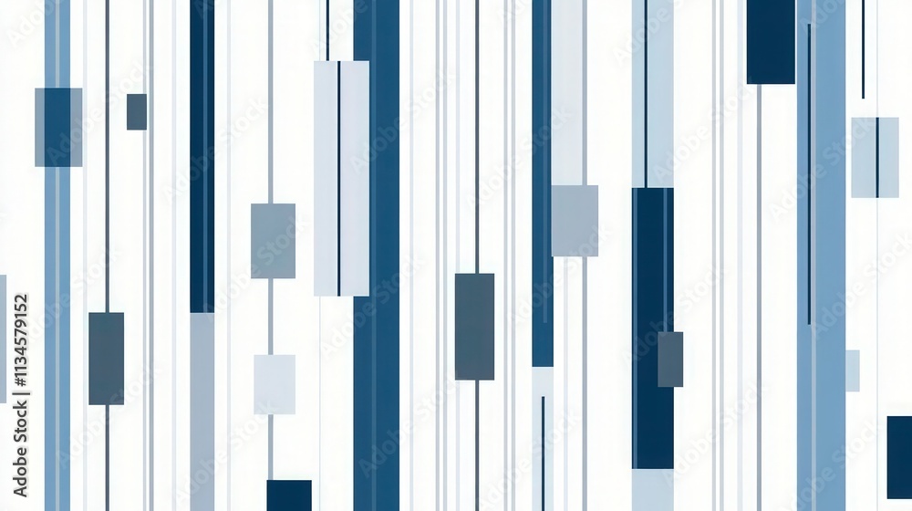 A seamless pattern of blue and grey vertical lines on a white background. The lower part of each line is filled with square shapes, creating an abstract design that conveys movement and depth. A seamless pattern of blue and grey vertical lines on a white background. The lower part of each line is filled with square shapes, creating an abstract design that conveys movement and depth.