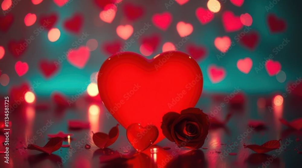 Red Heart Valentine's Day Romance Red Heart Valentine's Day Romance