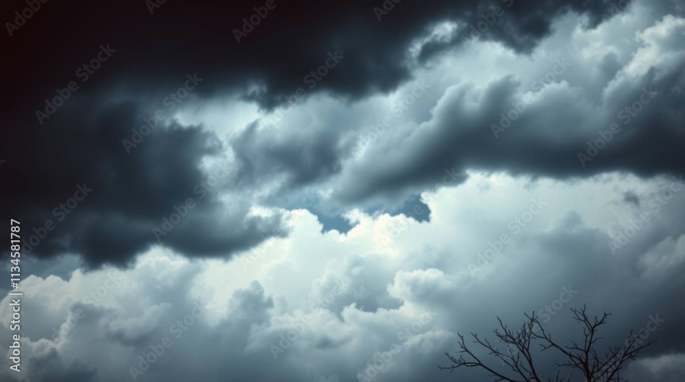 Stormy Sky with a Glimpse of Light Stormy Sky with a Glimpse of Light