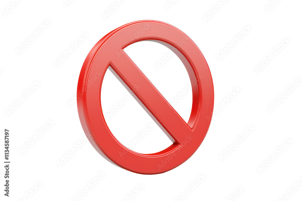 Red Forbidden Symbol Isolated on PNG Transparent Background Red Forbidden Symbol Isolated on PNG Transparent Background