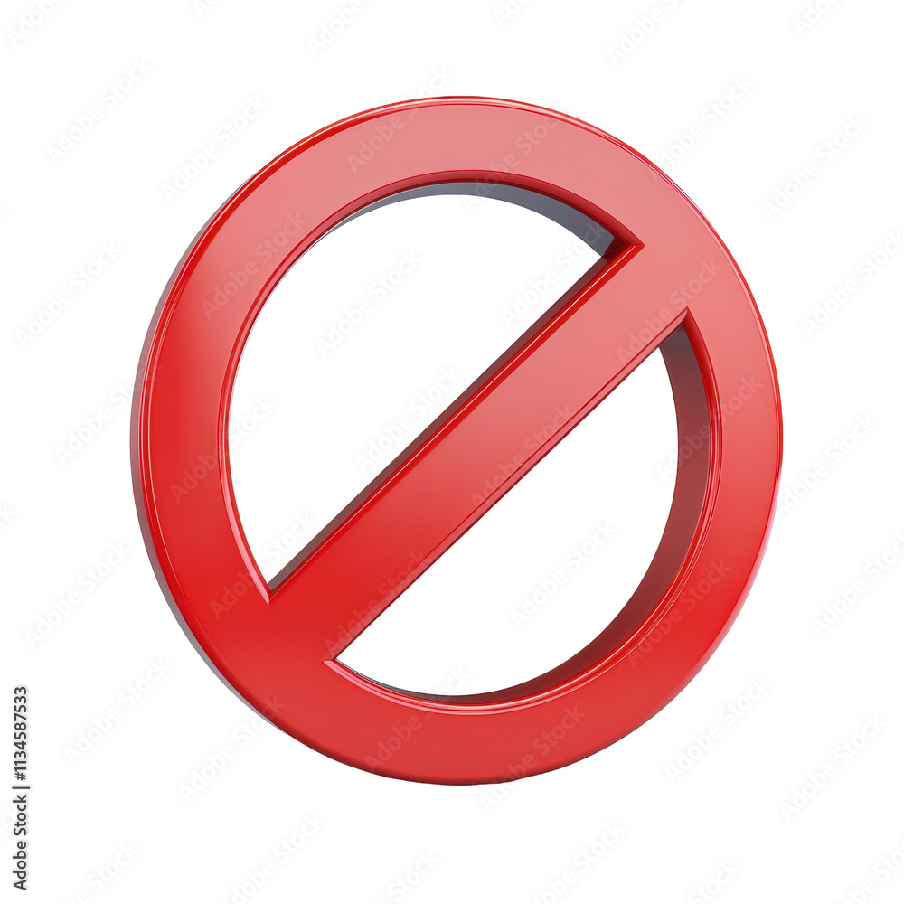Red Forbidden Symbol Isolated on PNG Transparent Background Red Forbidden Symbol Isolated on PNG Transparent Background