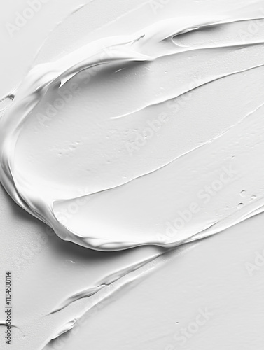 White cosmetic cream texture