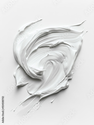 White cosmetic cream texture