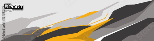 Car livery with geometric line shape, car wrap vector, Abstract line graphic design for wrapping vehicle brand