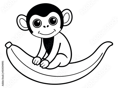 Capuchin monkey vector silhouette on white background. A gibbon on a white background. Wild Animals. Monkey silhouettes isolated. Capuchin monkey and chimpanzee hanging.