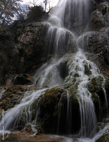 Uyuzsuyu Waterfall in Nallihan, Ankara, Turkey