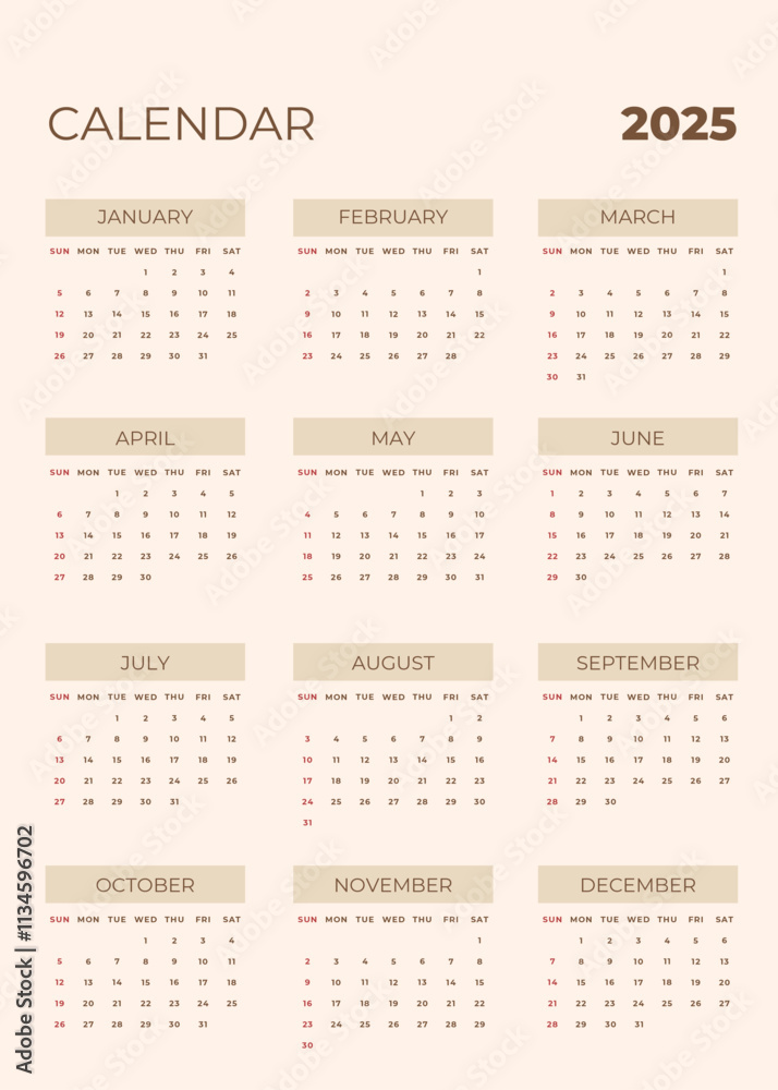 2025 Calender template for the new year event 2025 Calender template for the new year event