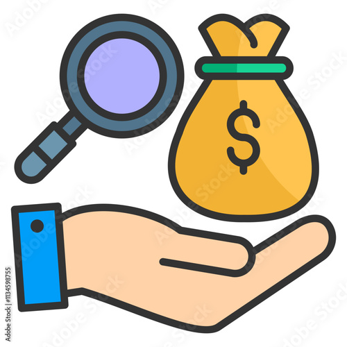 Bribery Investigation  Icon Element For Design