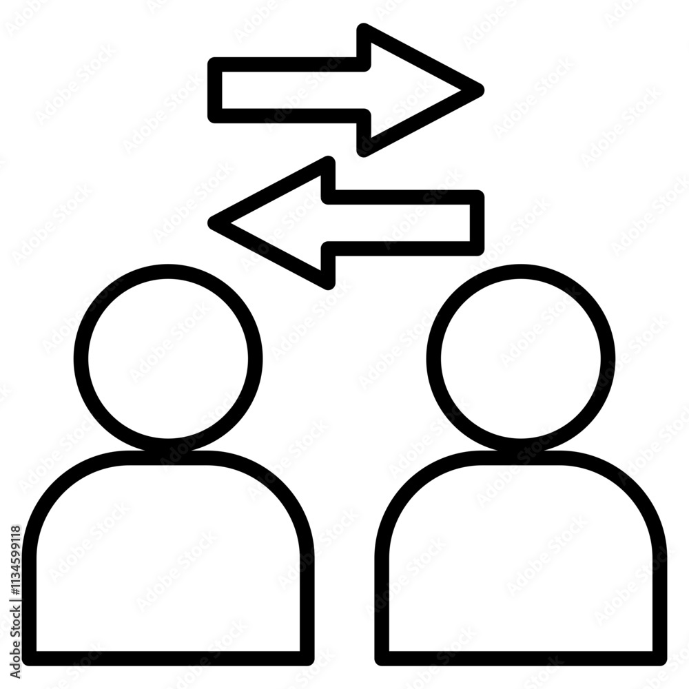 Conflict Of Interest Icon Element For Design Conflict Of Interest Icon Element For Design