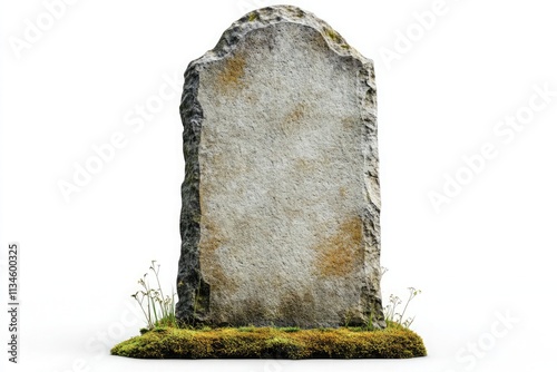 blank chipped tombstone