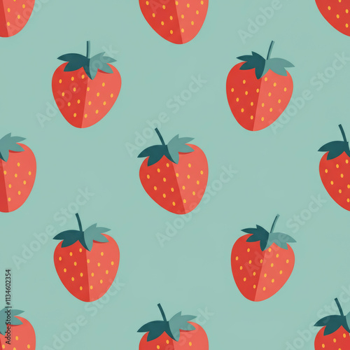 strawberry pattern seamless background