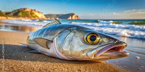 Close up image of a garrick fish caught in South Africa, garrick fish, close up, underwater, South Africa, marine life photo