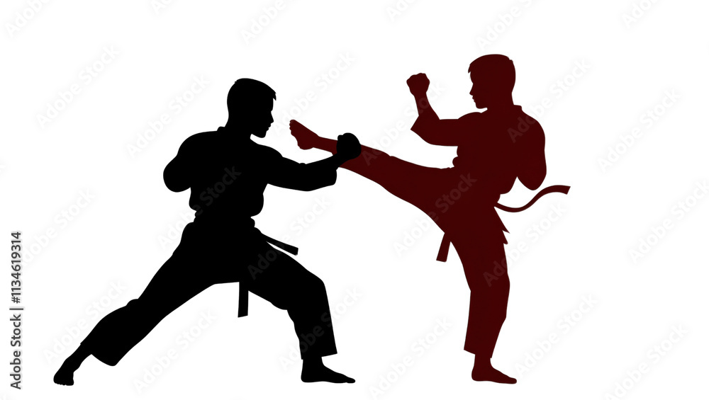 Martial arts action set dojo location graphic icon content dynamic environment side view concept for seo impact Martial arts action set dojo location graphic icon content dynamic environment side view concept for seo impact