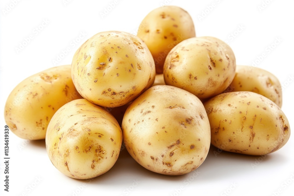 Fresh potato isolated on a white background. Fresh potato isolated on a white background.