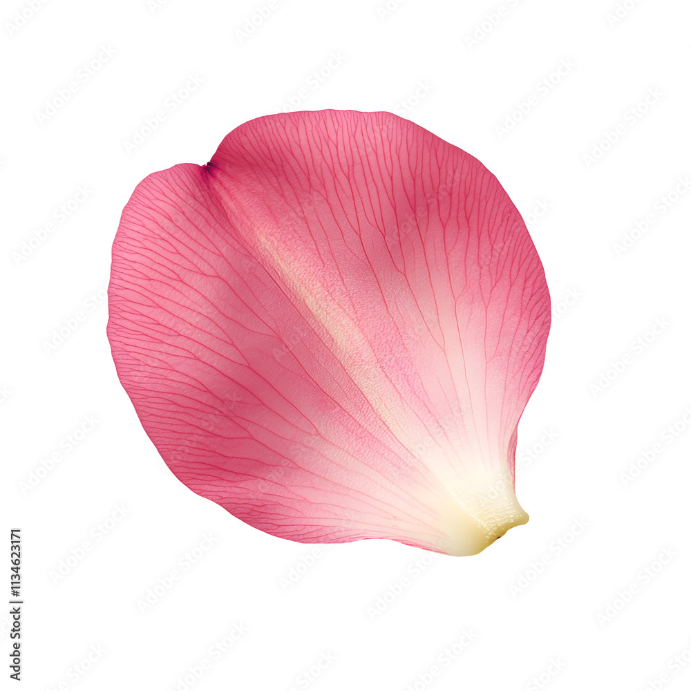 Delicate Pink Rose Petal Isolated on Black Delicate Pink Rose Petal Isolated on Black