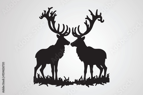 animal silhouettes vector illustration.