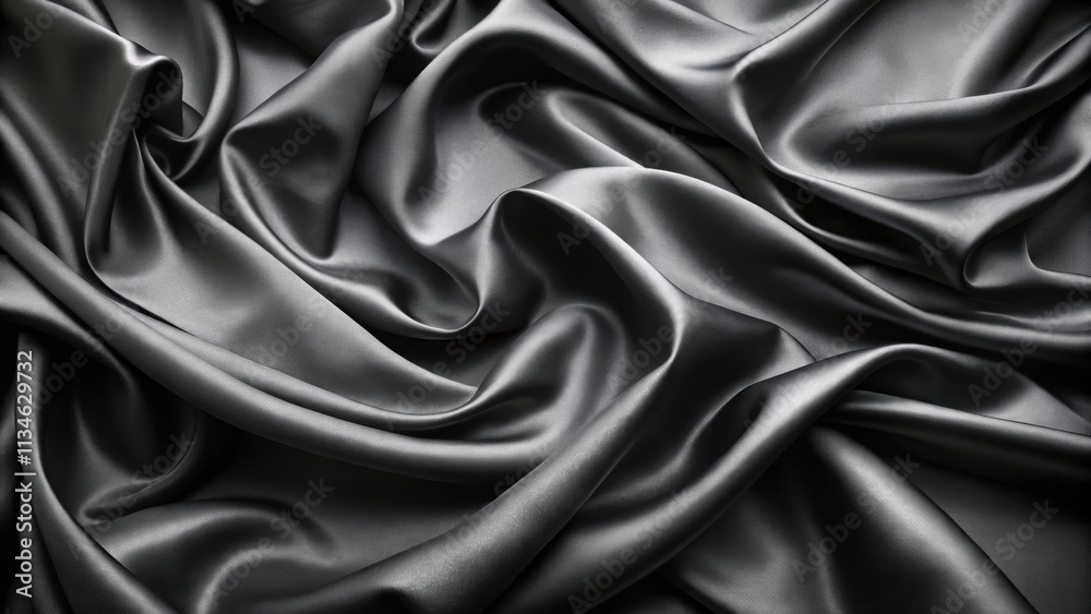 Smooth flowing black silk satin fabric background with soft drapery , elegant, luxurious, smooth, dark, silk, satin, fabric Smooth flowing black silk satin fabric background with soft drapery , elegant, luxurious, smooth, dark, silk, satin, fabric